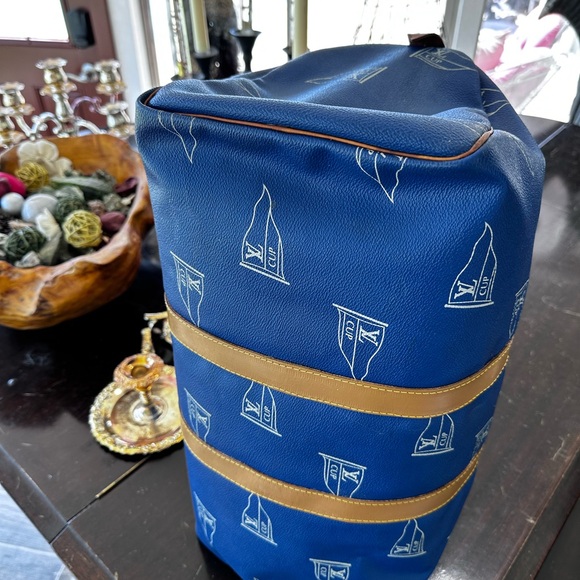 LOUIS VUITTON 45 Vintage Americas Cup Keepall Dust Bag, Lock & Key & Tag EUC - Picture 4 of 17